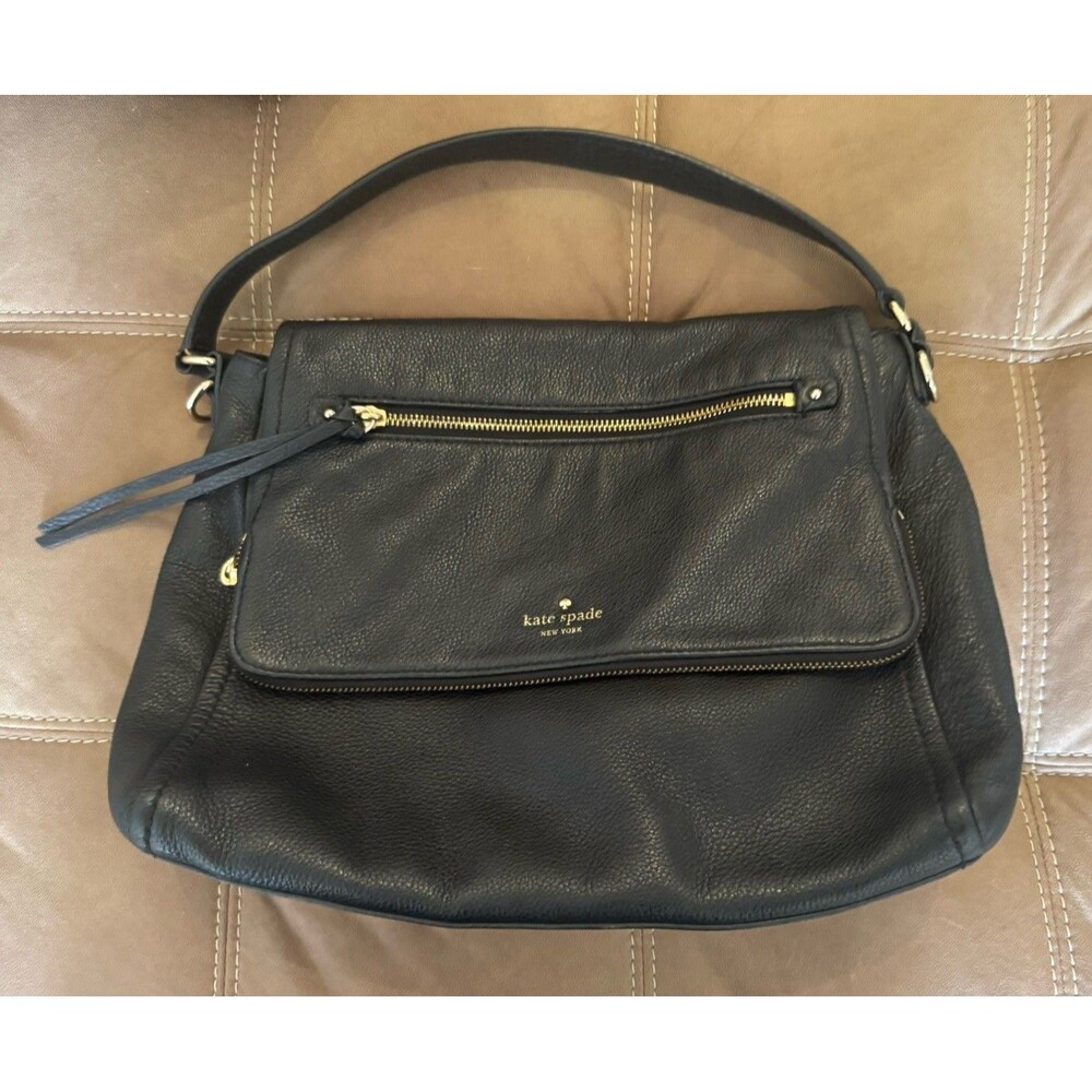 Kate Spade Black Leather Shoulder Bag
